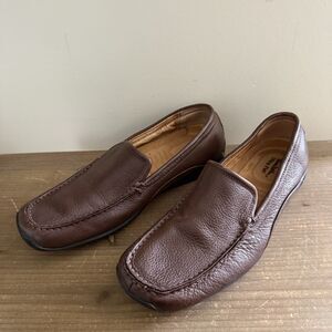 Thom McAn Shoes Men Brown Slip On Ultra Flex Leather Size 10